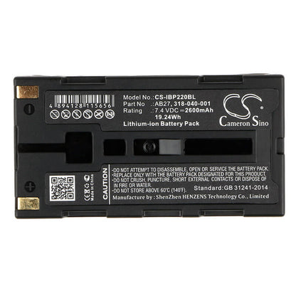 7.4V, 2600mAh, Li-ion Battery fits Intermec, Fieldpro, Mp350, 19.24Wh