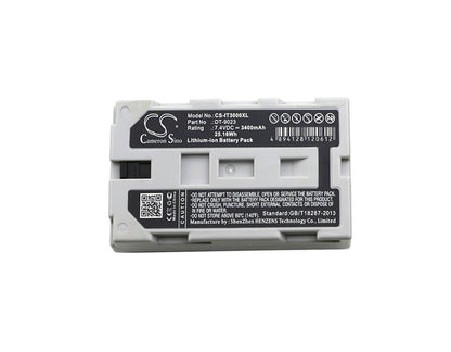 7.4V, 3400mAh, Li-ion Battery fits Casio, It2000, It-2000, 25.16Wh