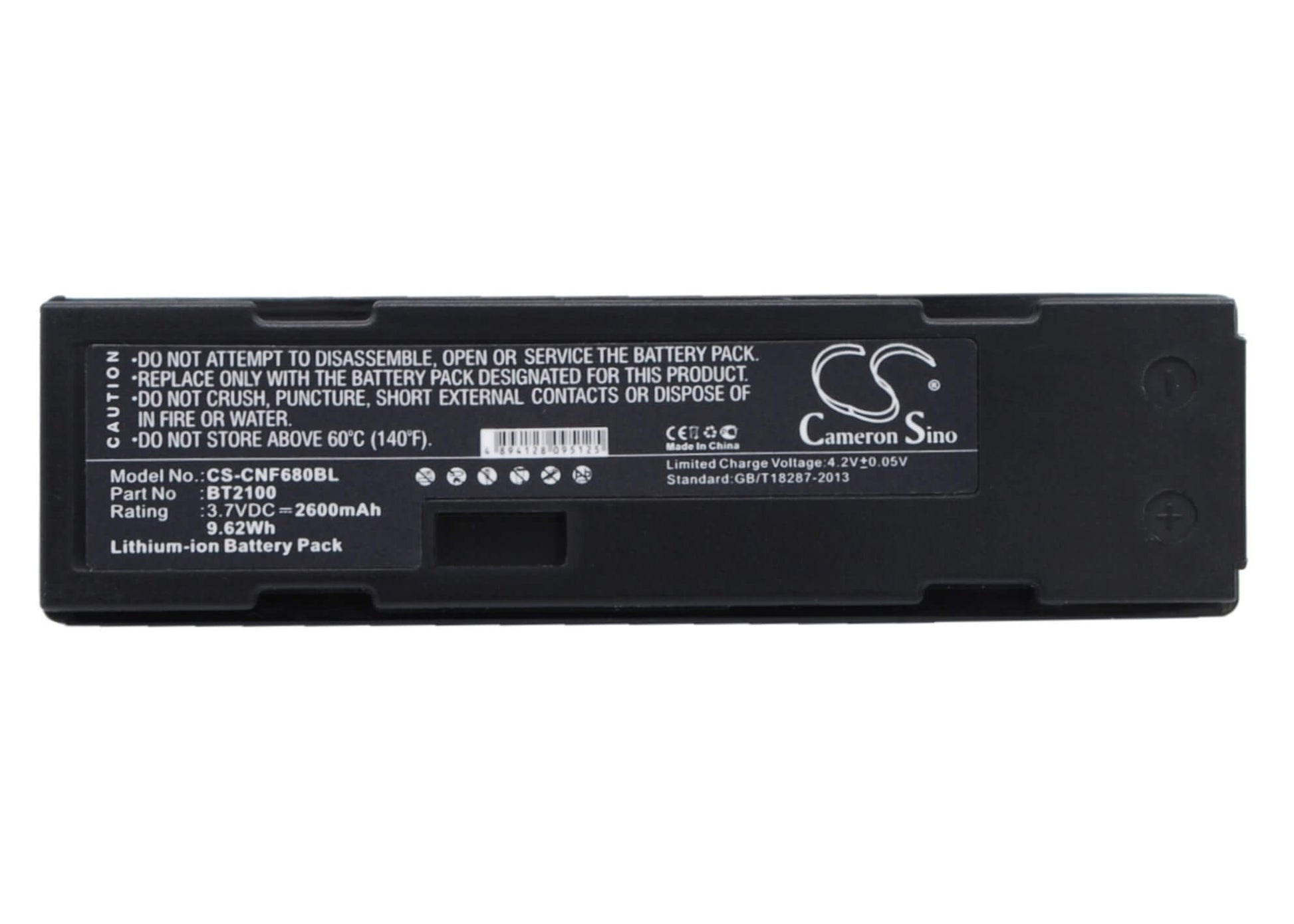3.7V, 2600mAh, Li-ion Battery fits Cino, 680bt, F680bt, 9.62Wh