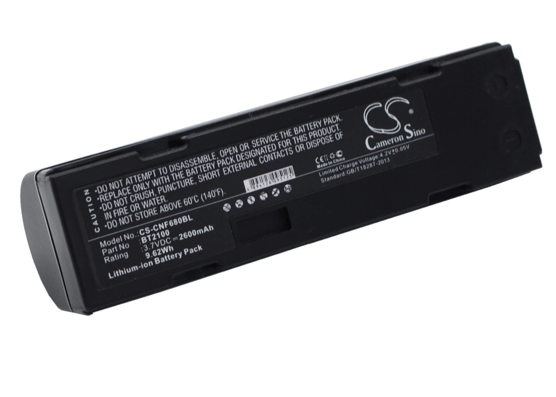 3.7V, 2600mAh, Li-ion Battery fits Cino, 680bt, F680bt, 9.62Wh