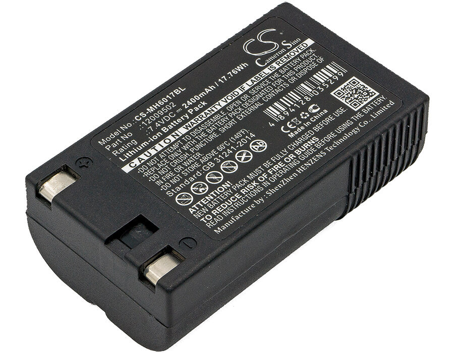 7.4V, 2400mAh, Li-ion Battery fits Monarch, 6017 Handiprint, 6032, 17.76Wh