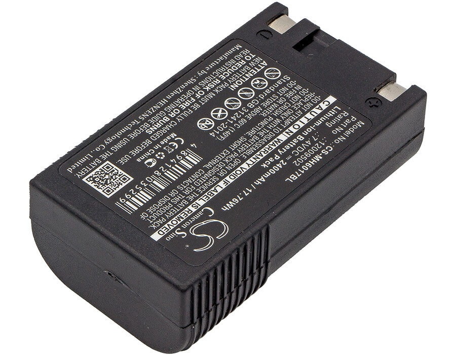 7.4V, 2400mAh, Li-ion Battery fits Monarch, 6017 Handiprint, 6032, 17.76Wh