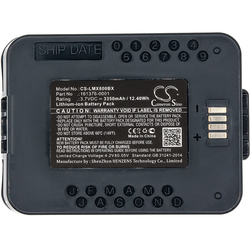 3.7V, 3350mAh, Li-ion Battery fits Lxe, Mx8, 12.395Wh