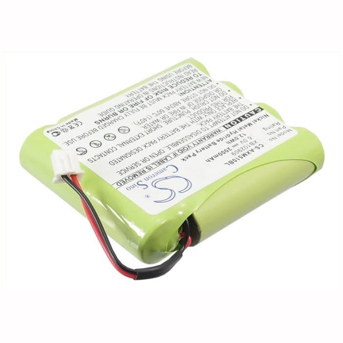 6.0V, 2000mAh, Ni-MH Battery fits Axalto, 3w, M5, 12Wh