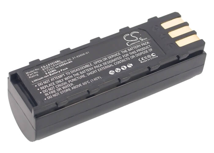 3.7V, 2600mAh, Li-ion Battery fits Motorola, 21-62606-01, 9.62Wh