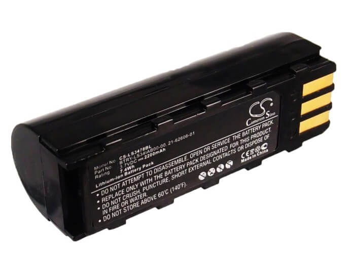 3.7V, 2200mAh, Li-ion Battery fits Symbol, Ds3478, Ds3578, 8.14Wh