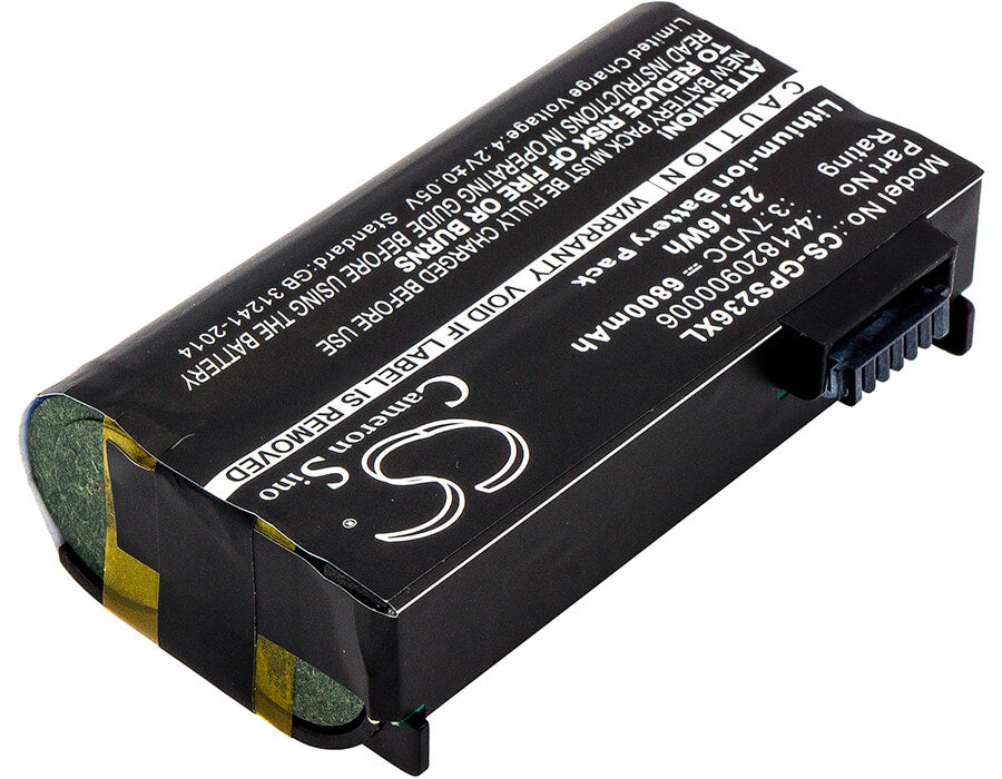 3.7V, 6800mAh, Li-ion Battery fits Nautiz, X7, 25.16Wh