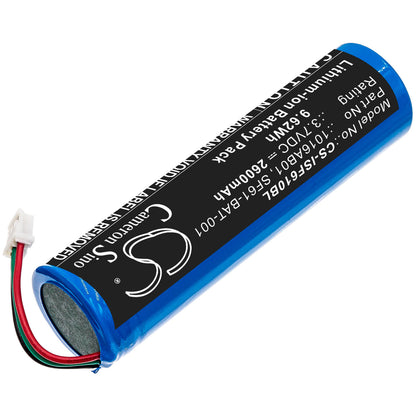 3.7V, 2600mAh, Li-ion Battery fits Intermec, Sf61, Sf61b, 9.62Wh