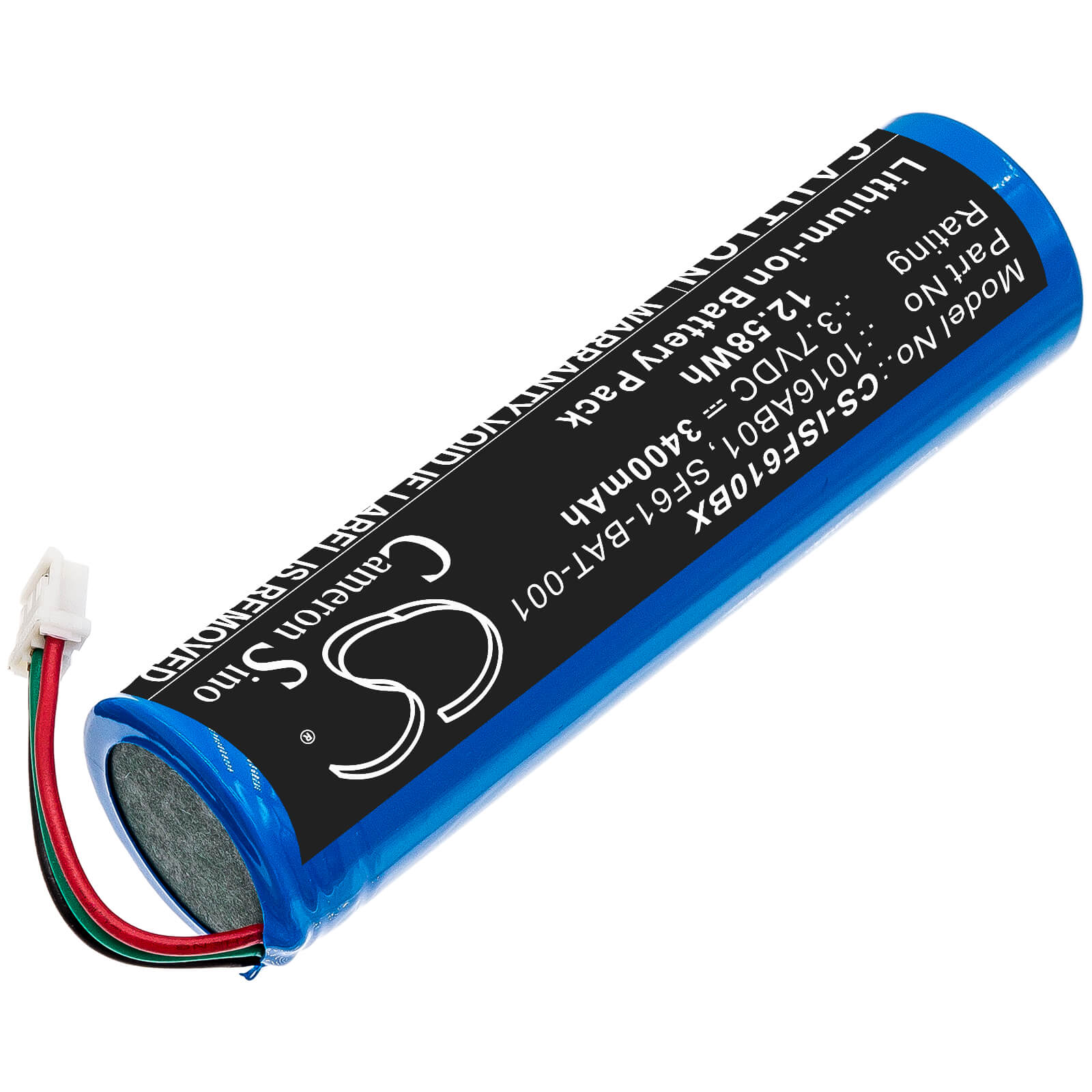 3.7V, 3400mAh, Li-ion Battery fits Intermec, Sf61, Sf61b, 12.58Wh