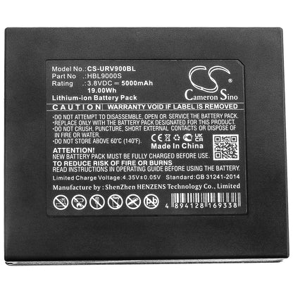 3.8V, 5000mAh, Li-ion Battery fits Urovo, I9000s, 19Wh