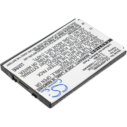 3.7V, 1450mAh, Li-ion Battery fits Handheld, 6000, 6000lu1, 5.365Wh
