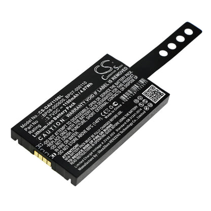 3.7V, 1100mAh, Li-ion Battery fits Datalogic, Memor Nfp, 4.07Wh