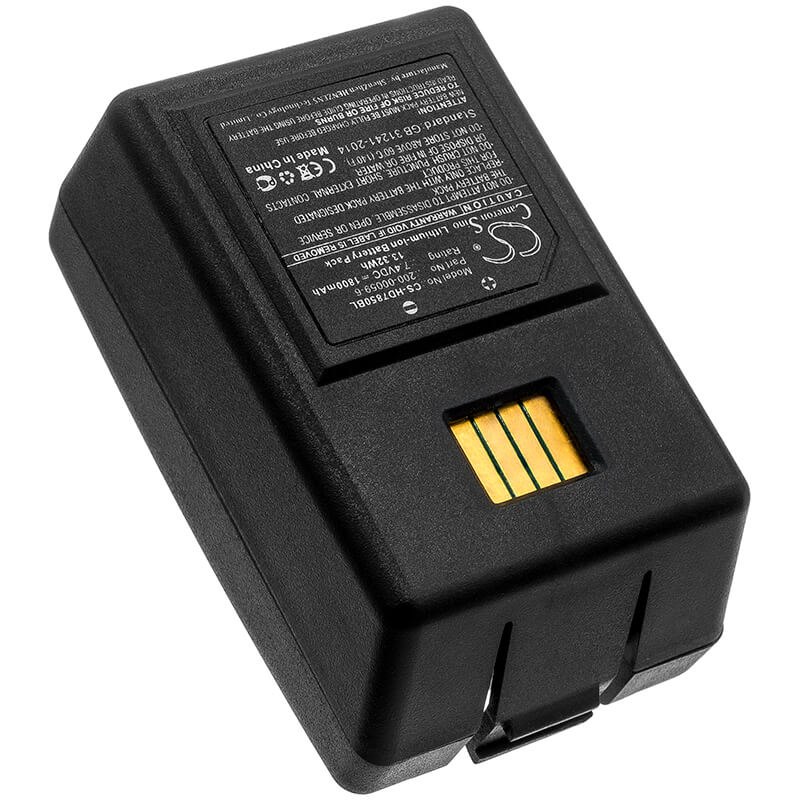7.4V, 1800mAh, Li-ion Battery fits Handheld, Dolphin 7850, 13.32Wh