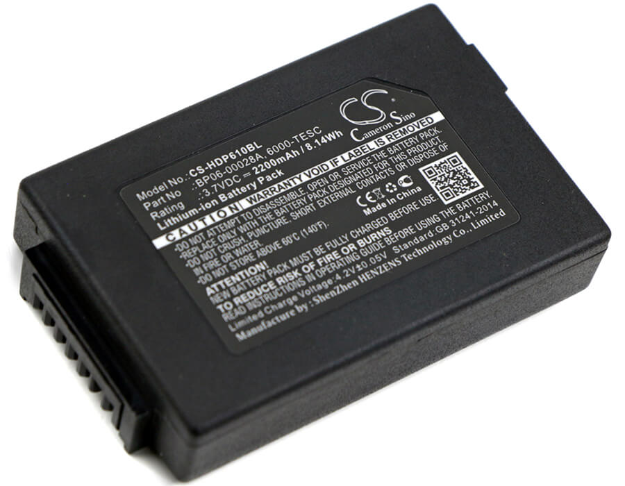 3.7V, 2200mAh, Li-ion Battery fits Dolphin, 6000lu1, 6100, 8.14Wh