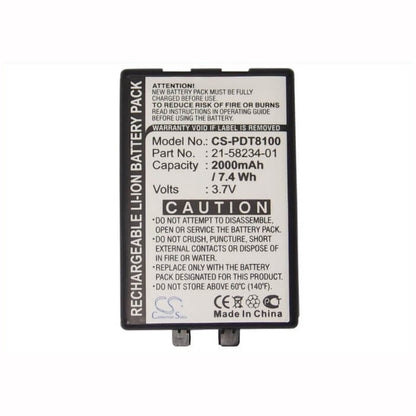 3.7V, 2000mAh, Li-ion Battery fits Symbol, Pdt8100, Pdt8133, 7.4Wh