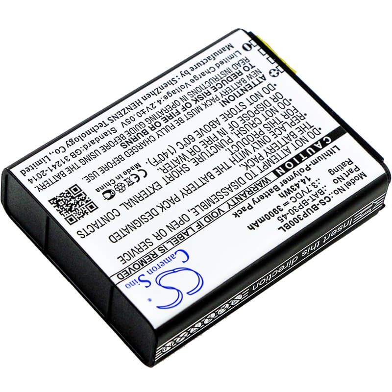 3.7V, 3900mAh, Li-Polymer Battery fits Bluebird, Bm180, Bp30, 14.43Wh