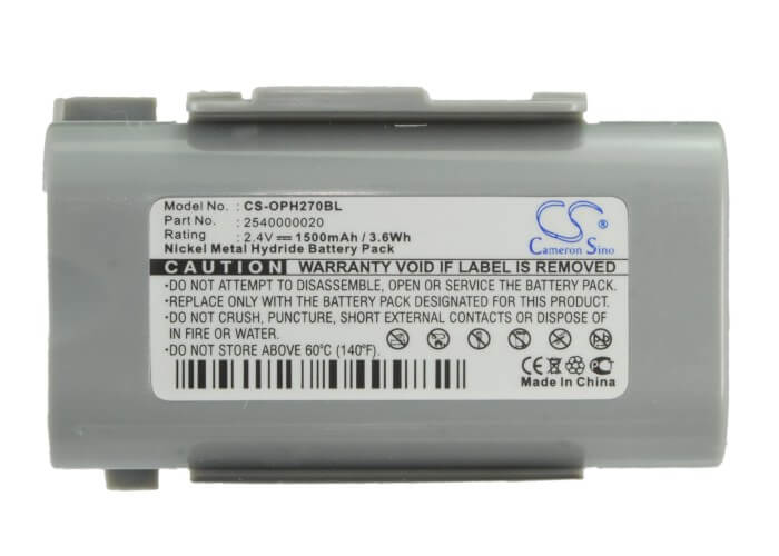2.4V, 1500mAh, Ni-MH Battery fits Opticon, Phl-2700, Phl-2700 Rfid, 3.6Wh