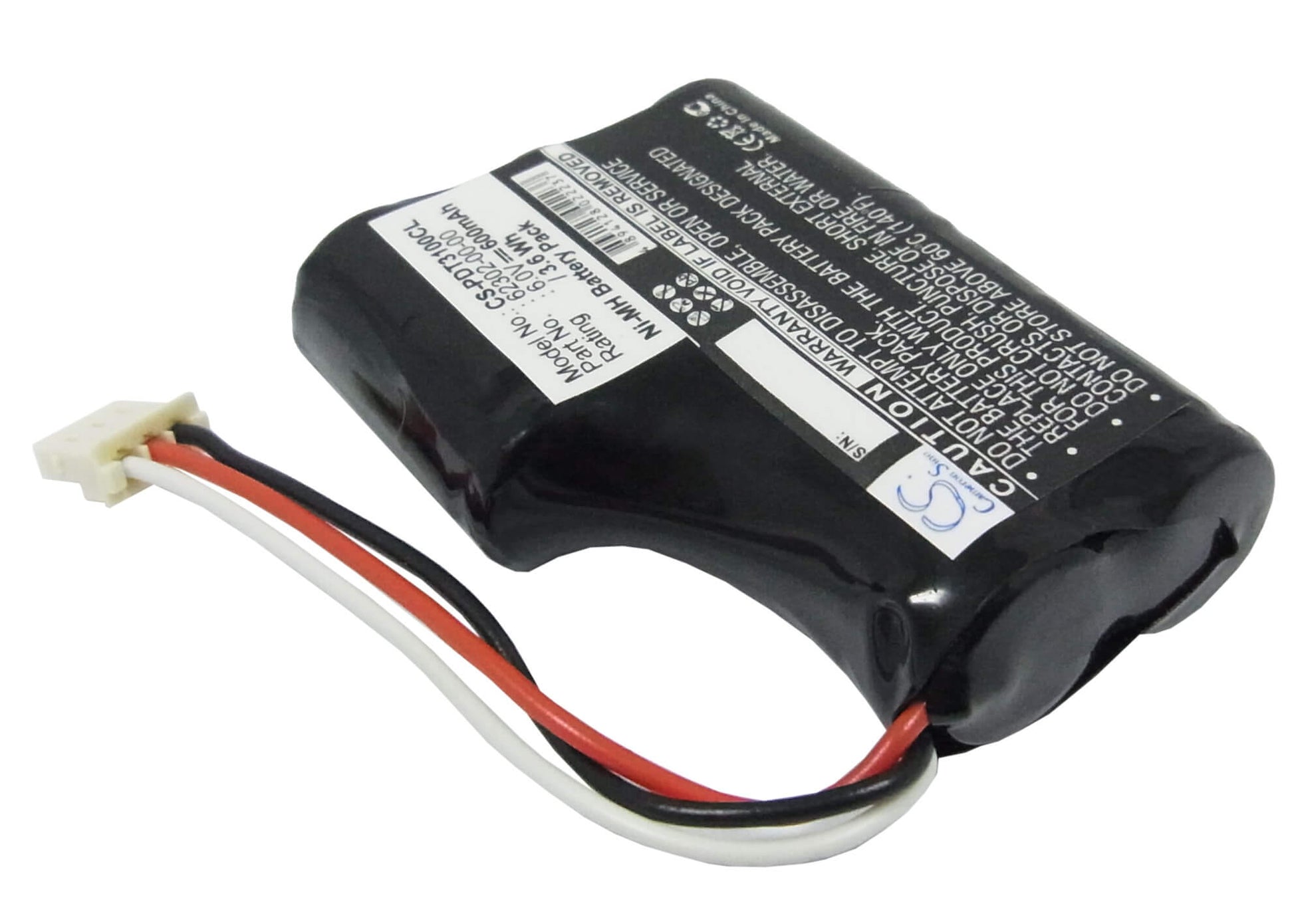 Black, 6.0V, 750mAh, Ni-MH Battery fits Symbol, Pdt 3100, Pdt 3110, 4.5Wh