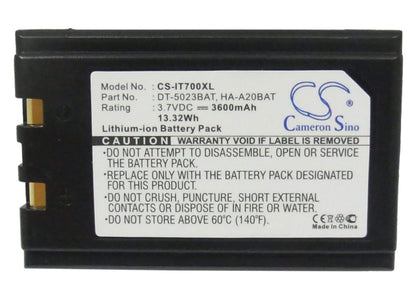 3.7V, 3600mAh, Li-ion Battery fits Symbol, Pdt2800, Pdt8100, 13.32Wh