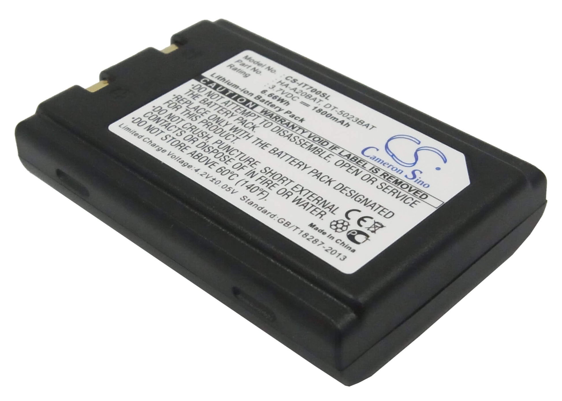 3.7V, 1800mAh, Li-ion Battery fits Banksys, Xentissimo, 6.66Wh