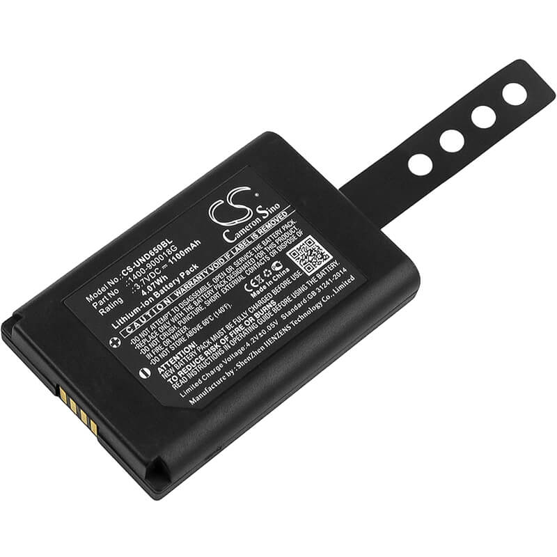3.7V, 1100mAh, Li-ion Battery fits Unitech, Rd650, Srd650, 4.07Wh