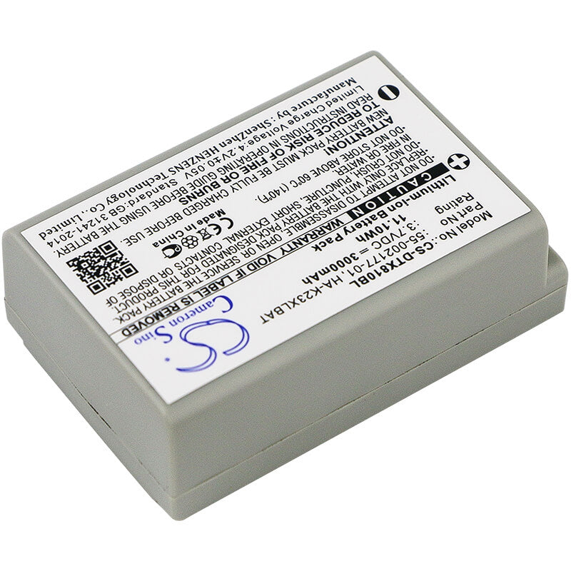 3.7V, 3000mAh, Li-ion Battery fits Casio, Dt-x200, Dt-x200-10e, 11.1Wh