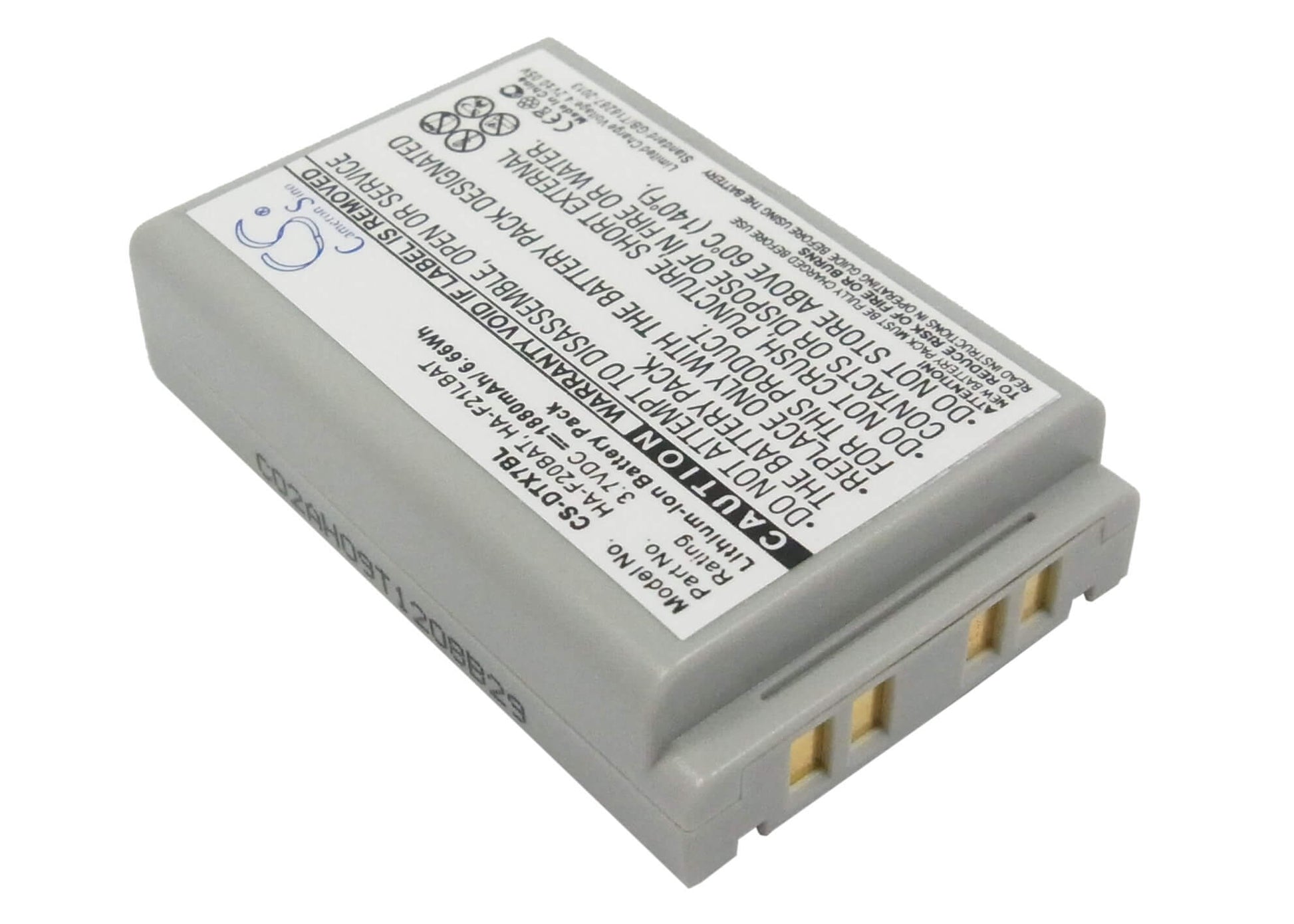 3.7V, 1880mAh, Li-ion Battery fits Casio, Dt-x7, Dt-x7m10e, 6.956Wh