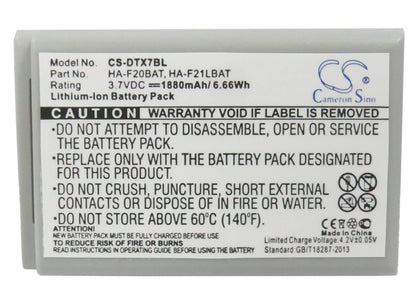 3.7V, 1880mAh, Li-ion Battery fits Casio, Dt-x7, Dt-x7m10e, 6.956Wh