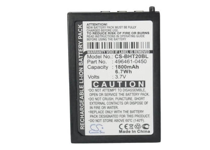 3.7V, 1800mAh, Li-ion Battery fits Auto-id, Asia, 6.66Wh