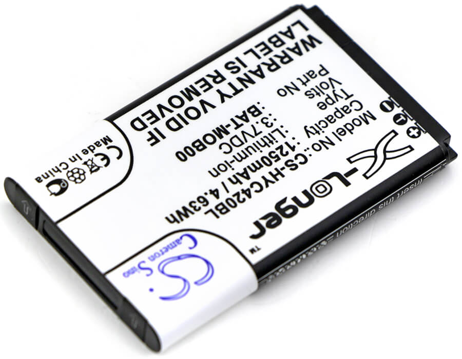 3.7V, 1250mAh, Li-ion Battery fits Honeywell, 70e, 75e, 4.625Wh