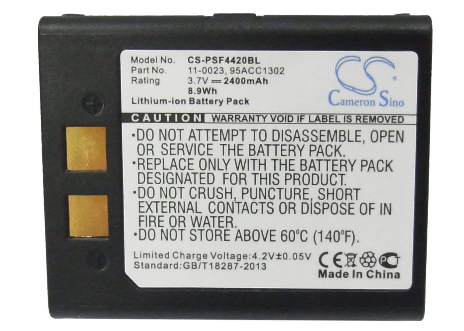 3.7V, 2400mAh, Li-ion Battery fits Psc, Falcon 2150, Falcon 4400, 8.88Wh