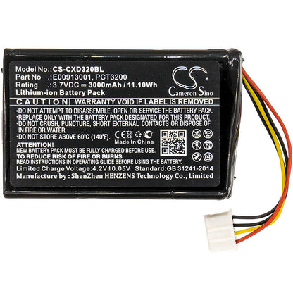 3.7V, 3000mAh, Li-ion Battery fits C-one, E-id, Xgk-c-one-e-id, 11.1Wh