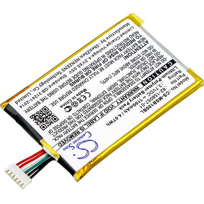 3.7V, 1100mAh, Li-Polymer Battery fits Motorola, Sb1, Sb1b-se11a0ww, 4.07Wh