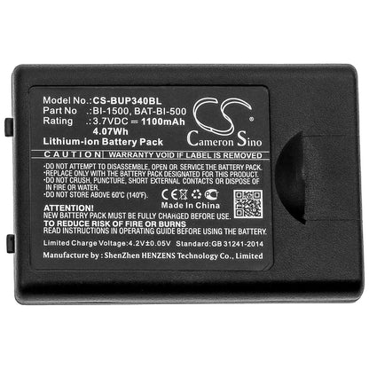 3.7V, 1100mAh, Li-ion Battery fits Bluebird, Eg-340, 4.07Wh