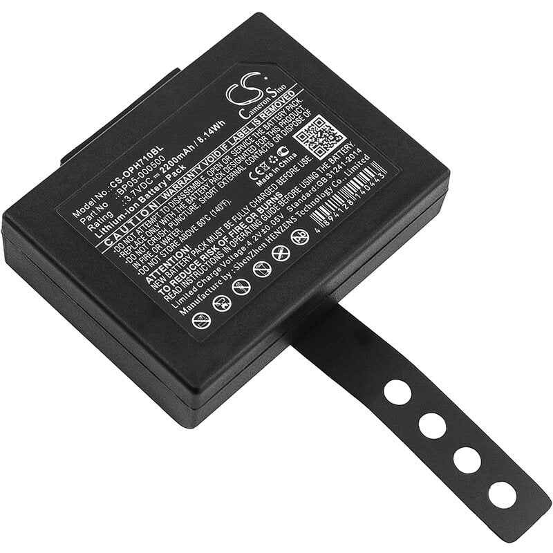 3.7V, 2200mAh, Li-ion Battery fits Opticon, Phl-7000, Phl-7100, 8.14Wh