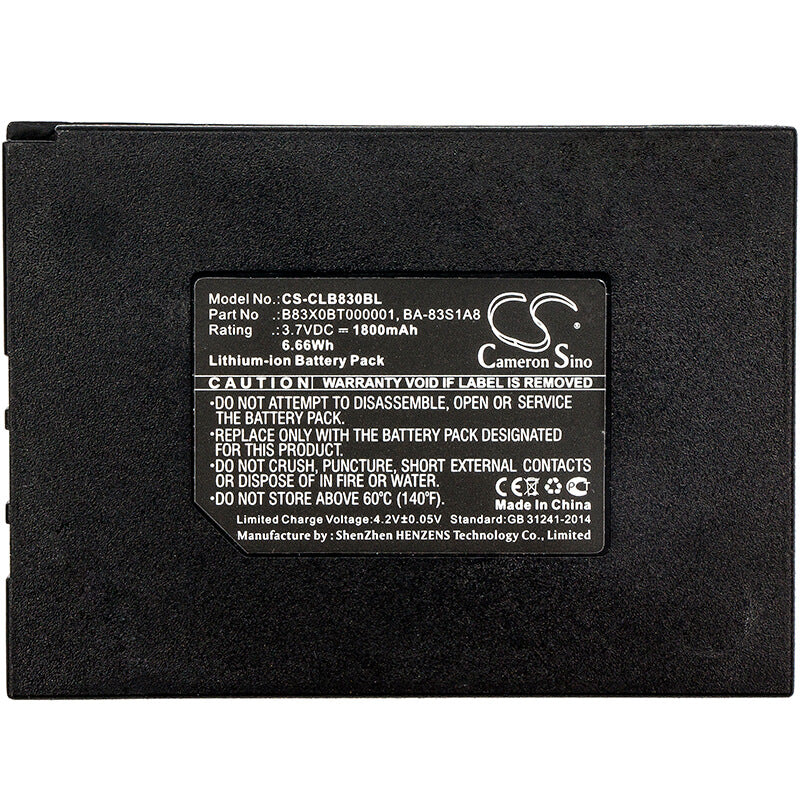3.7V, 1800mAh, Li-ion Battery fits Honeywell, Sp5600, Sp5600 Optimus R, 6.66Wh