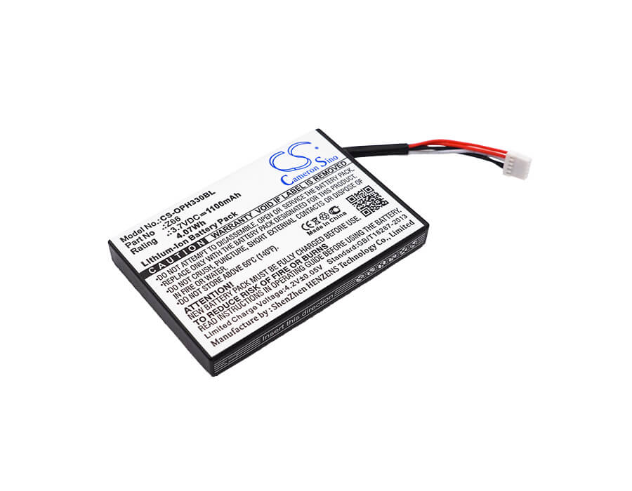 3.7V, 1100mAh, Li-ion Battery fits Opticon, Opc-3301i, Opi-3301, 4.07Wh