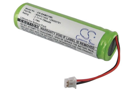 3.7V, 750mAh, Li-ion Battery fits Datalogic, Bt-7 Quickscan Mobile Datalogi, M2130, 2.775Wh