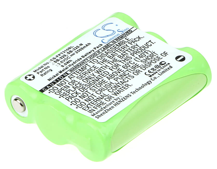 3.6V, 2500mAh, Ni-MH Battery fits Falcon, 310, 315, 9Wh