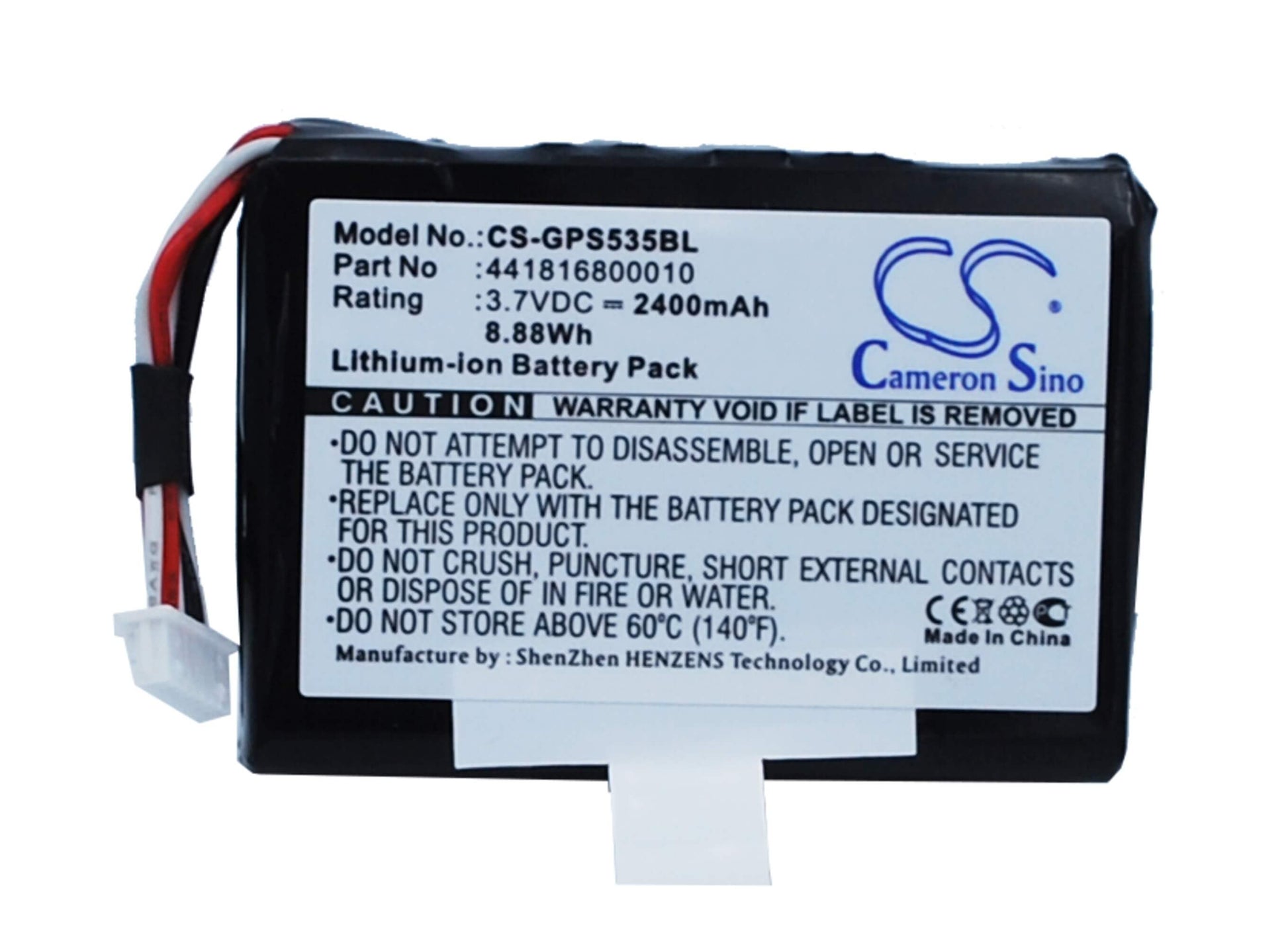 3.7V, 2400mAh, Li-ion Battery fits Getac, Fc-25a, Fc-25a Data Collector, 8.88Wh