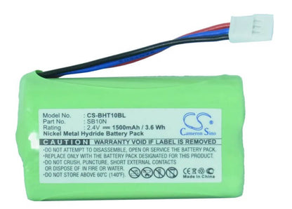 2.4V, 1500mAh, Ni-MH Battery fits Nippon, Ds26h2-d, Gt10b, 3.6Wh