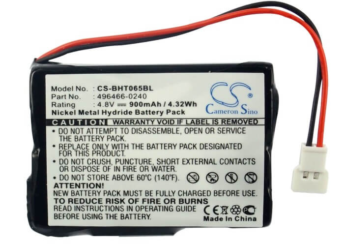 4.8V, 900mAh, Ni-MH Battery fits Denso, Bht-2000, Bht-2065, 4.32Wh