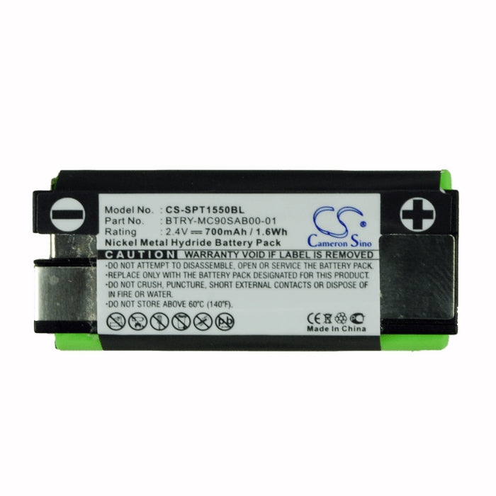 2.4V, 700mAh, Ni-MH Battery fits Symbol, Spt-1500, Spt-1550, 1.68Wh