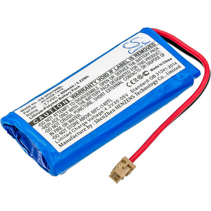 3.7V, 600mAh, Li-Polymer Battery fits Socket Mobile, Chs 7qi, Chs 7x, 2.22Wh