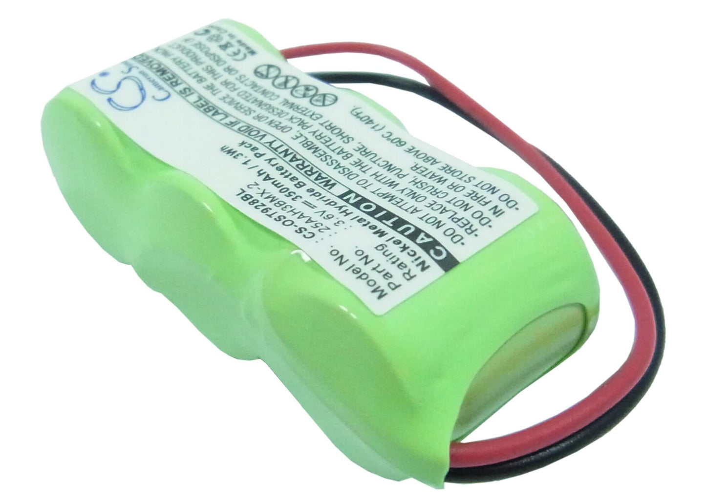 3.6V, 350mAh, Ni-MH Battery fits Oregon Scientific, Str918, Str928, 1.26Wh