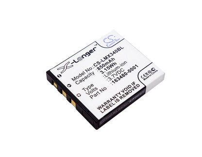 3.7V, 850mAh, Li-ion Battery fits Lxe, 8650 Bluetooth Ring Scanners, Bluetooth Ring Scanner, 3.145Wh