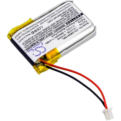 3.7V, 380mAh, Li-Polymer Battery fits Unitech, Ms910, Ms910-cubb00-sg, 1.406Wh