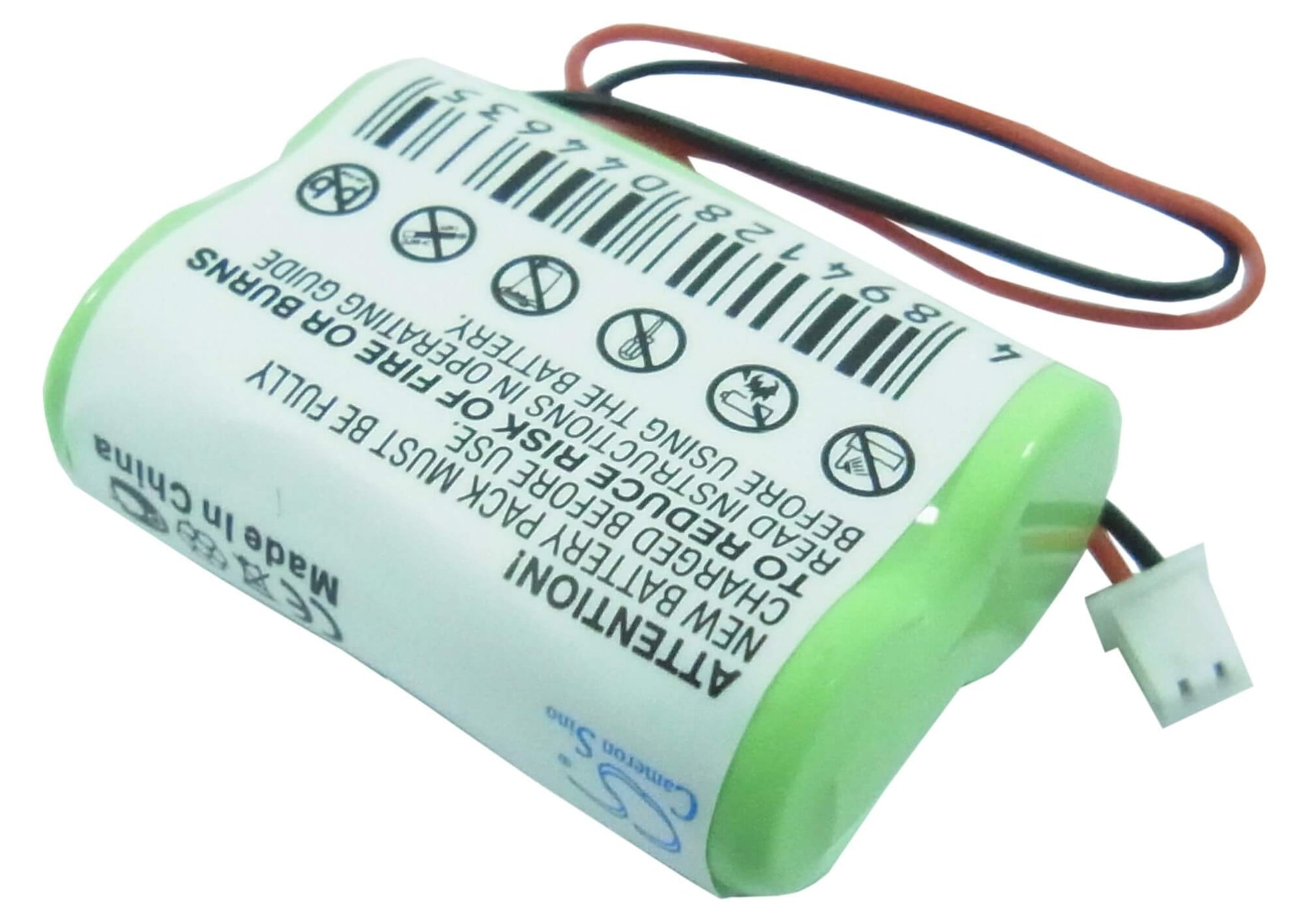 2.4V, 300mAh, Ni-MH Battery fits Handheld, 7400, 7450, 0.72Wh