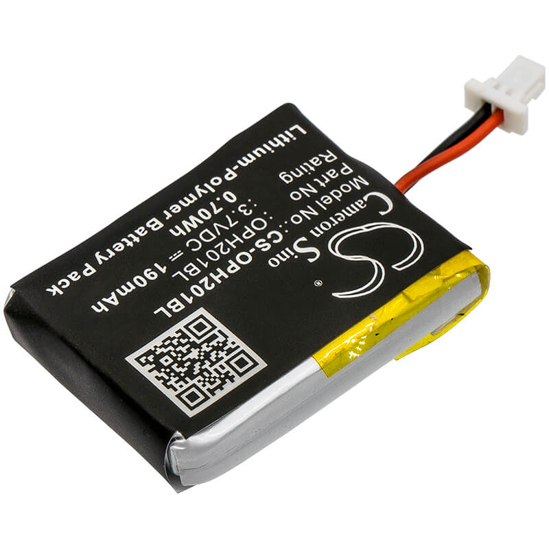 3.7V, 190mAh, Li-Polymer Battery fits Opticon, Opn-2000, Opn-2001, 0.703Wh