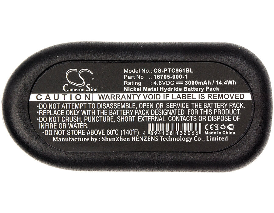4.8V, 3000mAh, Ni-MH Battery fits Telxon, Ptc960xds, Ptc-960xds, 14.4Wh